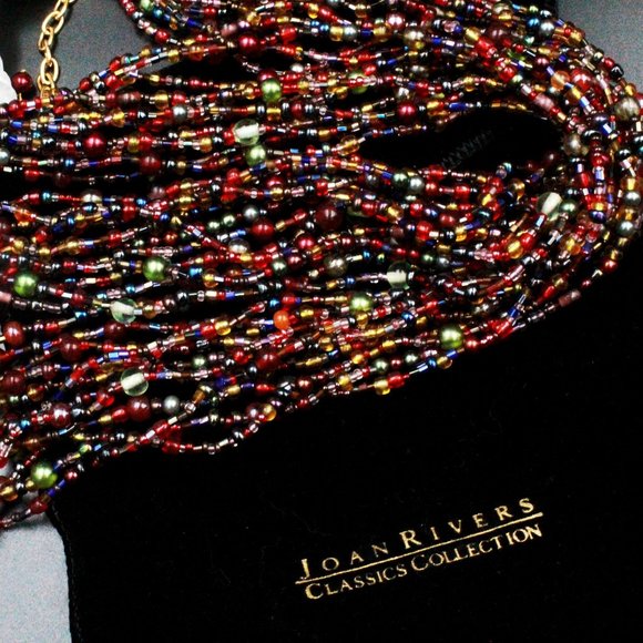 Joan Rivers Classics Collection Contemporary Multi-Strands Torsade Reds Necklace - Picture 5 of 12